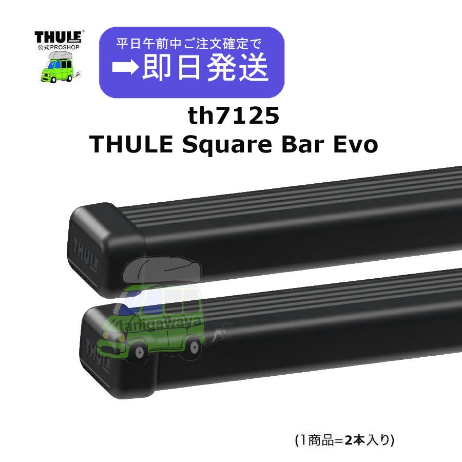 スーリー　スクエアーバー 営業日の午前中注文確定で即日出荷 THULEスーリー｜スクエアバーth7125