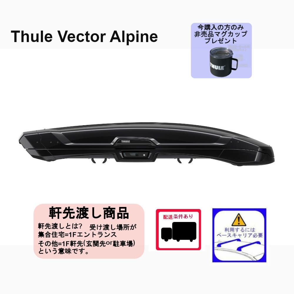 THULE VectorAlpine /ベクターアルパインブラックメタリック th6135-1