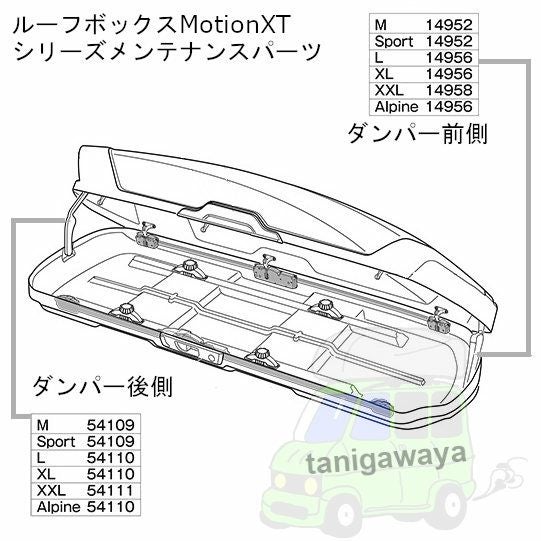 納期約5営業日 THULEパーツ 補修部品 ダンパーF:MotionXTXXL