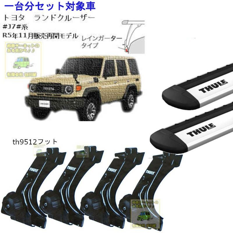 トヨタ】 THULE スーリー ベースキャリア車種専用SET販売 | 谷川屋